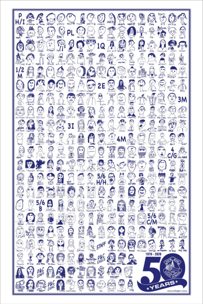 School Tea Towel - 50th Anniversary